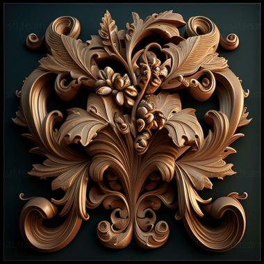 3D model baroque (STL)